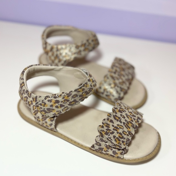 Livie and Luca, Leopard Sandals, size 2, leather / suede - Picture 4 of 9